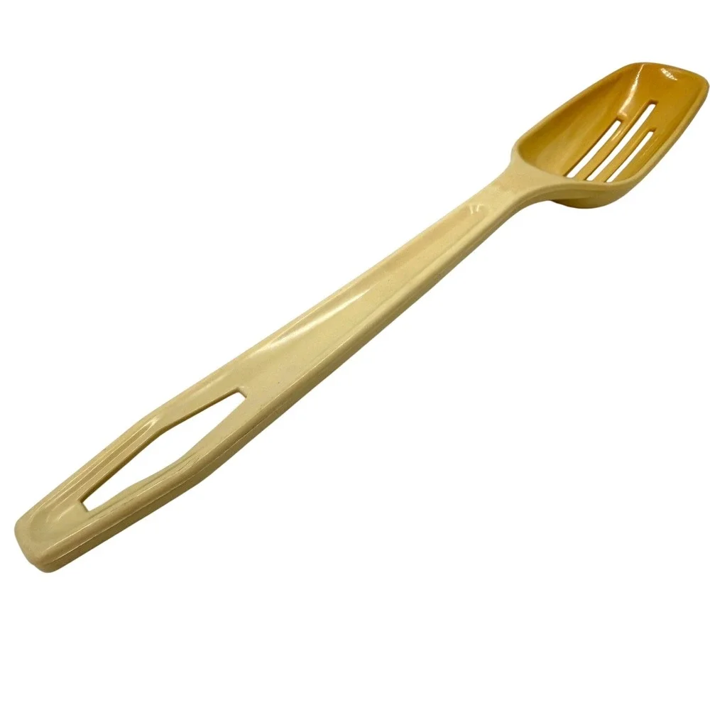 Vintage‎ King Kraft Harvest Gold Slotted Spoon Northern Plastics USA 9.25 Inch